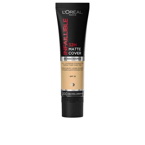 L'Oréal Paris Infaillible Base De Maquillaje Mate Cobertura Perfecta Y Duradera
