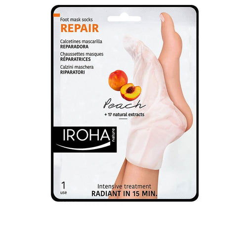 Iroha Iroha Peach Chaussettes Masque Pieds Doux Et Réparés