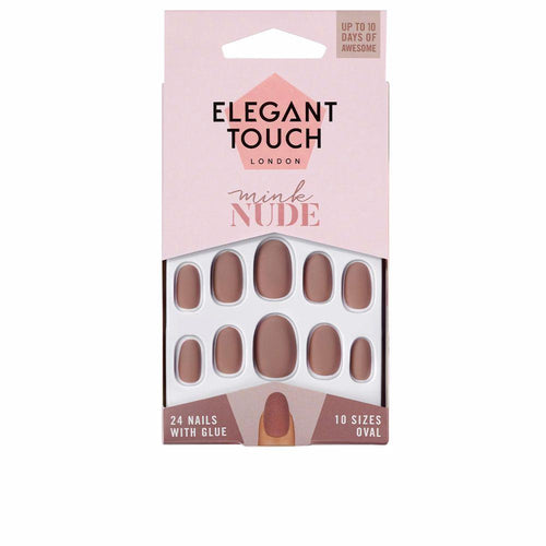 Elegant Touch Polished Colour Smalto Per Unghie Con Colla Mink Nude