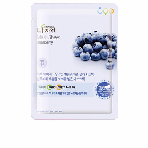 All Natural Mask Sheet Maschera Facciale Mirtillo Per Pelle Radiosa