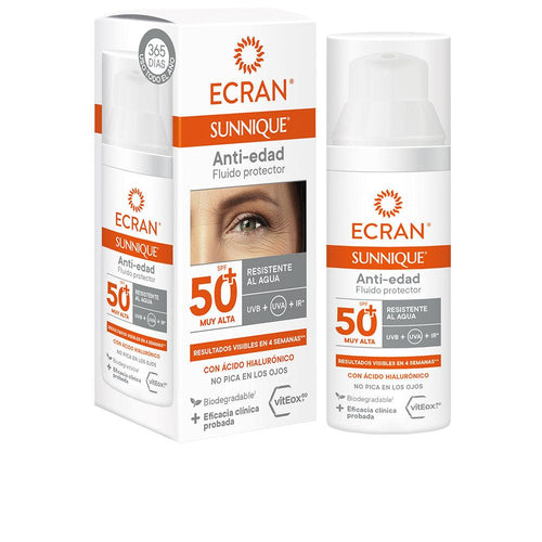 Ecran Ecran Sunnique Anti Aging Gesichts Sonnencreme SPF 50+ Hoher Sonnenschutz