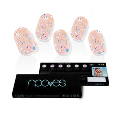 Nooves Láminas De Uñas De Gel Gelnägel Peach Galettes Premium Glänzende Profi Ergebnisse