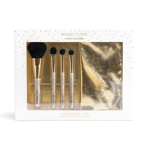Magic Studio Diamond Complete Set Di Pennelli Per Trucco Trucco Perfetto Ogni Giorno