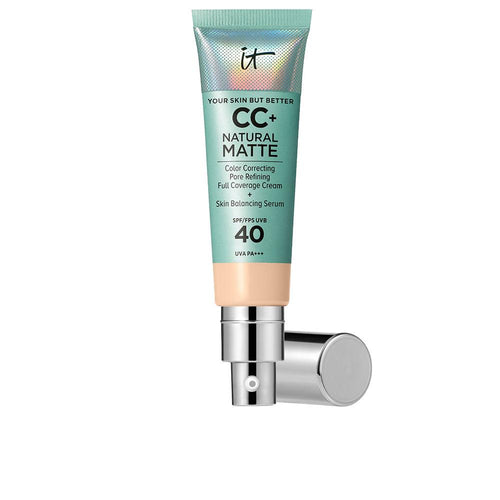 It Cosmetics Cc+ Natural Matte Base De Maquillaje En Crema Spf40 Control De Brillo 16 Horas