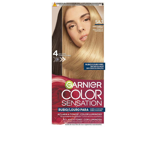 Garnier Color Sensation Tinta Per Capelli Luminous Blonde Per Capelli Scuri Capelli Più Morbidi