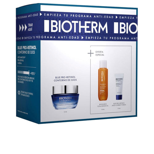 Biotherm Blue Retinol Eye Contour Set Cosmetic Wrinkles Reduced Youthful Look
