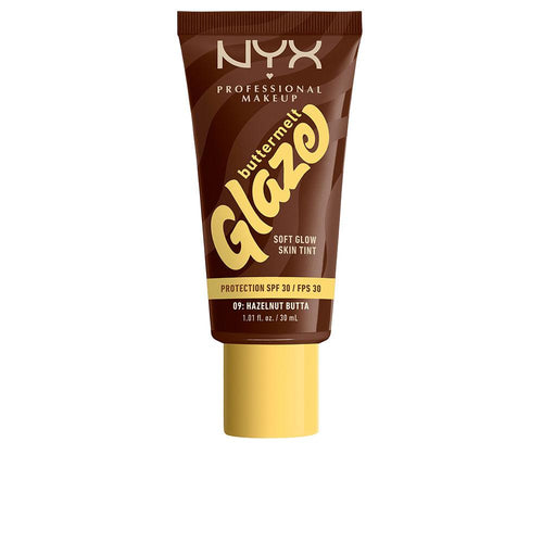 Nyx Professional Make Up Buttermelt Glaze Crema Solare Colorata SPF 30 Pelle Radiosa Protetta