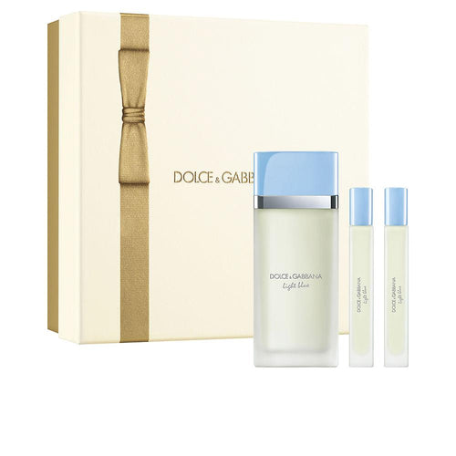 Dolce & Gabbana Light Blue Pour Femme Perfume Eau De Toilette Set Completo Tres Artículos