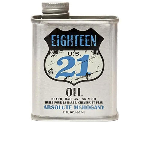 18.21 Man Made Absolute Mahogany Olio Per Barba E Pelle Idratazione E Nutrimento Completo