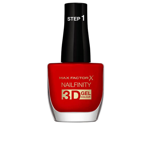 Max Factor Nailfinity Nail Polish Red Glossy Gel Finish