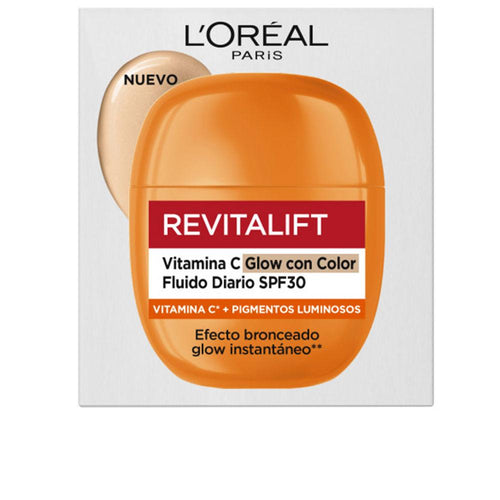 L'Oréal Paris Revitalift Fluido Viso Con Tinta Leggera Con Spf30 Pelle Radiosa Ogni Giorno