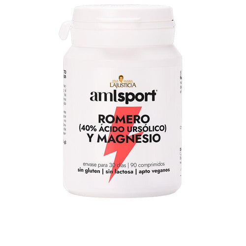 Amlsport Rosmarino (40% Acido Ursolico) E Magnesio Integratore Alimentare Sostegno Metabolico Muscolare
