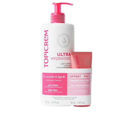 Topicrem Uh Body Milk E Scrub Esfoliante Delicato 3 In 1 Set Per Cura Del Corpo