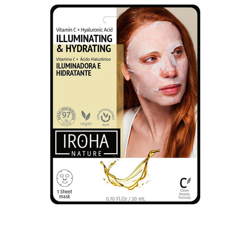 Iroha Tissue Mask Gesichtsmaske Aufhellender Und Feuchtigkeitsspendender Effekt