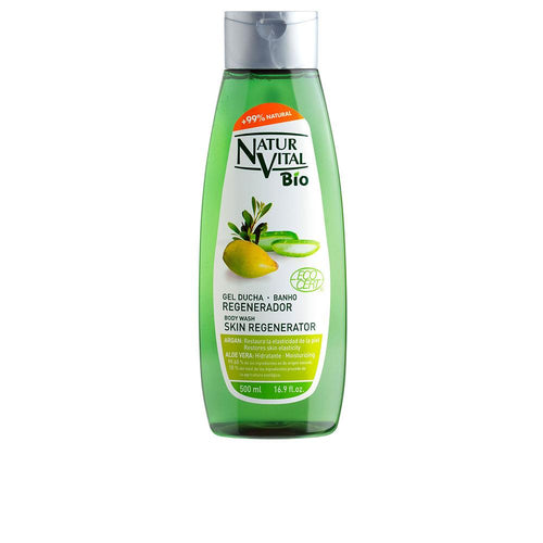 Natur Vital Gel Ducha Bio Gel Doccia Rigenerante Argan E Aloe Vera Pelle Morbida E Setosa
