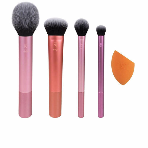 Real Techniques Makeup Brushes Real Techniques Set Di Pennelli E Spugna Per Trucco Everyday Makeup Essentials