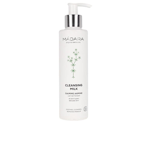 Mádara Organic Skincare Lait Démaquillant Visage Soin Jasmin Apaisant