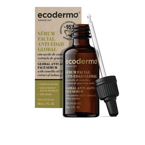 Ecoderma Eco Serum Suero Facial Anti Envejecimiento Global Fórmula Vegana Natural