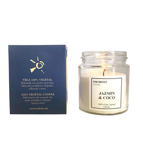 Focdenit Vela Focdenit Candela Aromaterapica Jasmine E Cocco Oasi Di Serenità