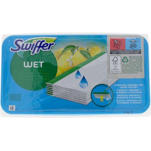 Swiffer Mopa Atrapa Polvo Recambio Per Mopa Umido Pulizia Aroma Citrico E Fiorito