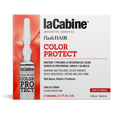 La Cabine Flash Hair Ampolla De Protección Capilar Color Preservado E Hidratado