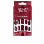 Elegant Touch Polished Colour Coffin Nails With Adhesive Chic Manicure Experience