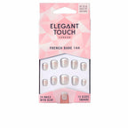 Elegant Touch French Unghie Quadrate Con Adesivo Eleganza Intramontabile