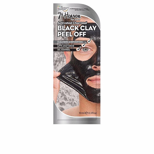 7Th Heaven Hombre 7Th Heaven Maschera Peel Off In Argilla Nera Pelle Rinnovata E Fresca