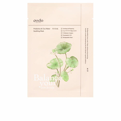 Ondo Beauty 36.5 Probiotics & Cica Water Maschera Lenitiva Rigenera E Protegge La Pelle