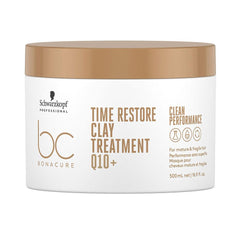 Schwarzkopf Bc Time Restore Q10+ Maschera Trattamento D'Argilla Capelli Setosi E Luminosi
