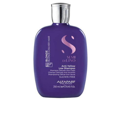 Alfaparf Milano Semi Di Lino Blonde Y Silver Shampoo Neutraliza Tonos Amarillos