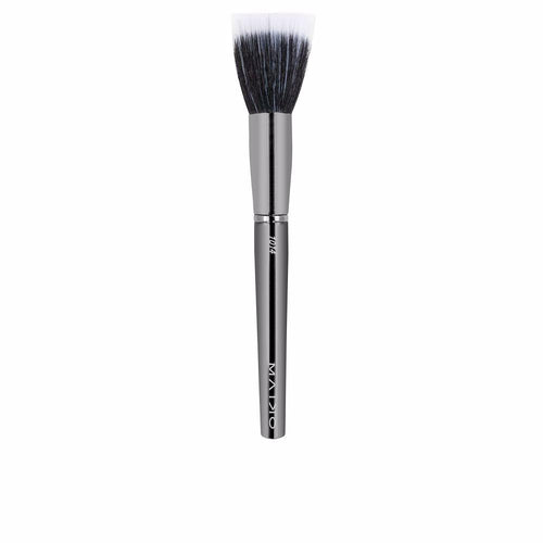 Maiko Luxury Grey Brocha Duo Para Difuminar Polvos Maquillaje Impecable En Todo Momento