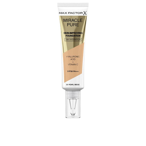 Max Factor Miracle Pure Fondotinta Idratante Con SPF 30 Acido Ialuronico Efficace