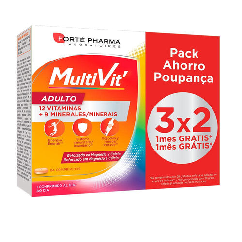 Forté Pharma Multivit Adulto Integratore Alimentare Ricco Di Magnesio E Calcio