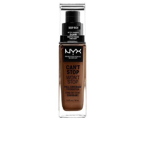 Nyx Professional Make Up Can't Stop Won't Stop Fondotinta Full Coverage Copertura Totale Lunga Durata