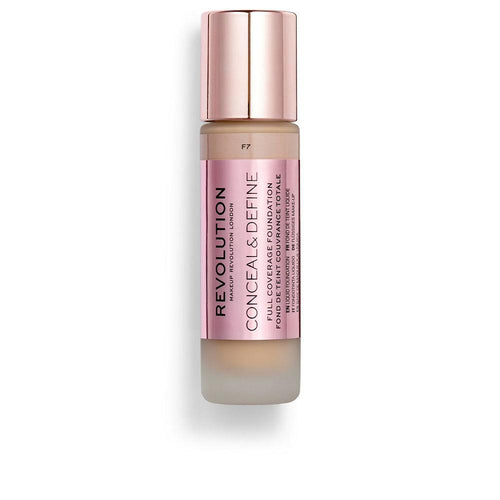 Revolution Make Up Conceal & Define Flüssigfoundation Volle Deckkraft Perfektion