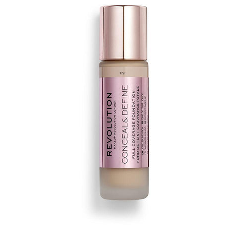 Revolution Make Up Conceal & Define Flüssigfoundation Volle Deckkraft Perfektion