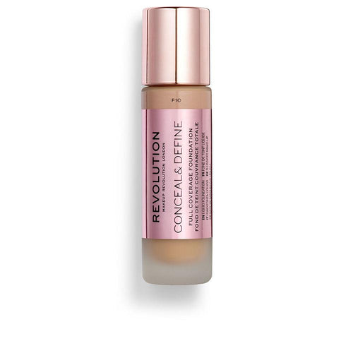 Revolution Make Up Conceal & Define Flüssigfoundation Volle Deckkraft Perfektion