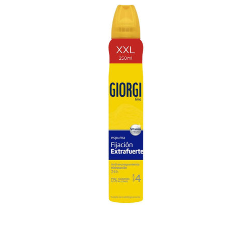 Giorgi Line Fijación Extrafuerte Schiuma Fissante Per Capelli Look Lucido E Setoso