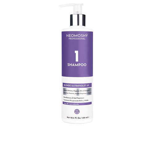 Neomoshÿ Blonde Ultraviolet Ω9 Shampoo Sofortige Pflege Leuchtender Ton