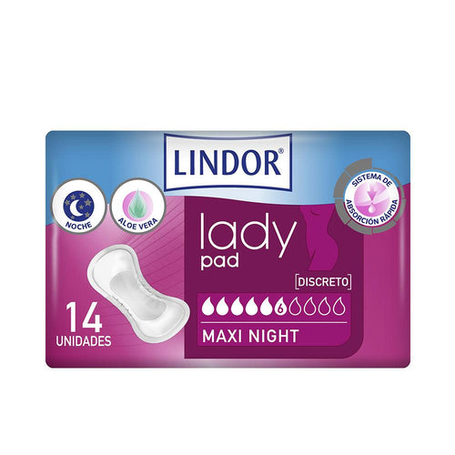 Lindor Lady Pad Hygienepad Für Die Nacht Schnelle Absorption Und Komfort
