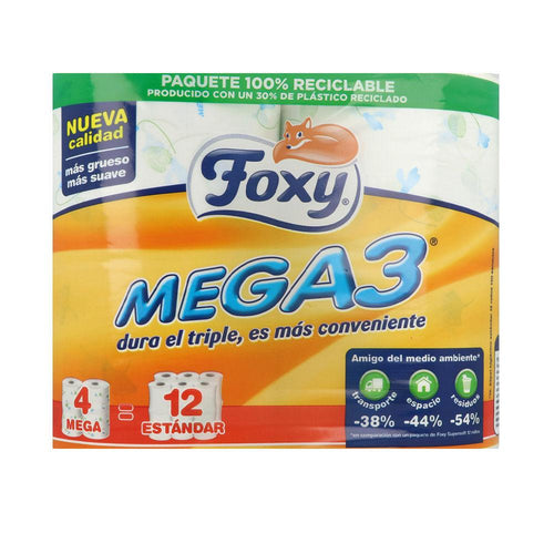Foxy Mega3 Carta Igienica Triple Durabilità Massima Igiene Garantita