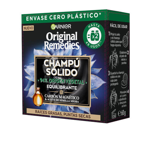 Garnier Original Remedies Shampoo Solido Al Carbone Magnetico