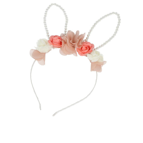 Inca Diadema Cerchietto Con Orecchie Da Coniglio E Fiori