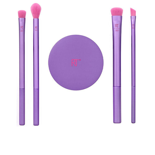 Real Techniques Afterglow Set Pennelli E Specchio Per Occhi Per Un Trucco Perfetto