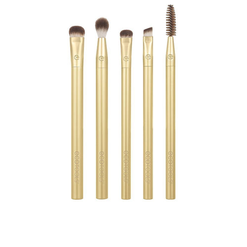 Ecotools Precious Metals Set Di Pennelli Per Occhi Strumenti Di Bellezza Sostenibili