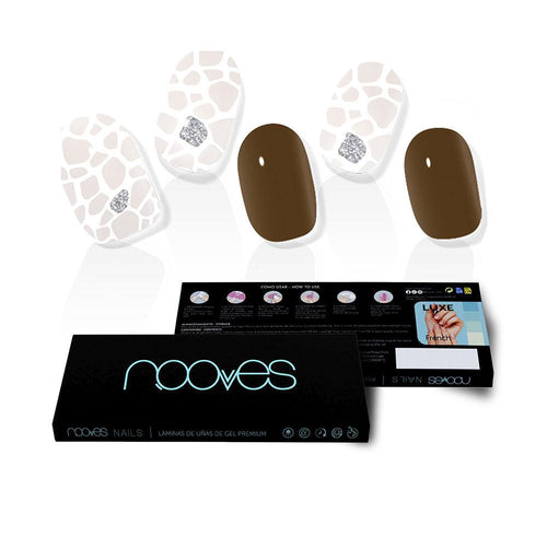 Nooves Lamine Per Unghie In Gel Foil Pre-Cotti Per Unghie Look Da Salone