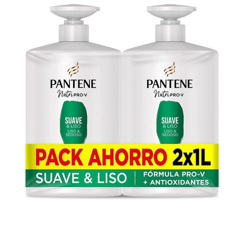 Pantene Suave Y Liso Shampoo Morbido E Setoso Riduce Secchezza Domina Crespo