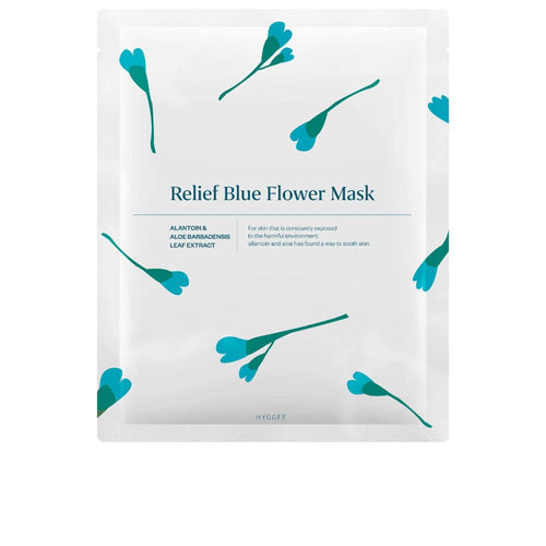 Hyggee Relief Blue Florale Gesichtsmaske Strahlend Und Hydratisiert