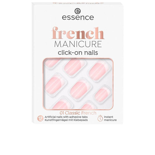 Essence French Essence Unghie Finte Click On Manicure Francese Eleganza Da Salone